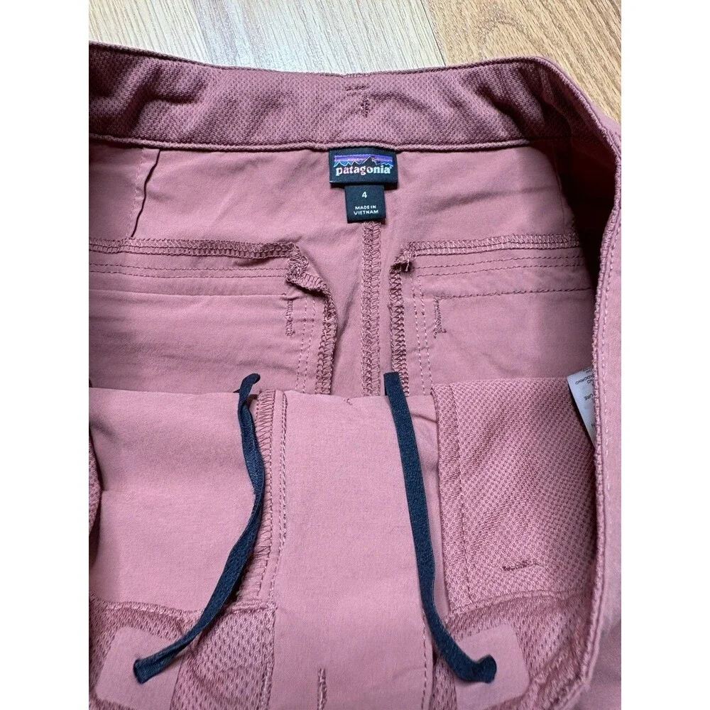 Patagonia Quandary Shorts Women Size 4 Rosehip 5" Outdoor Lightweight Hiking - Picture 3 of 9